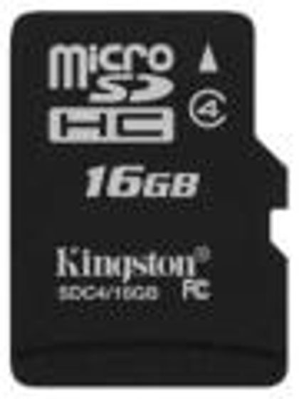 Kingston 16GB MicroSDHC Class 4 SDC4/16GBSP