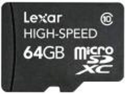 Lexar 64GB MicroSDXC Class 10 LSDMI64GASBNAC10