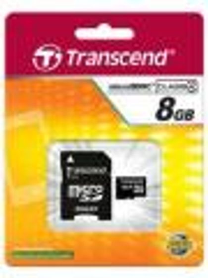 Transcend 8GB MicroSDHC Class 4 TS8GUSDHC4