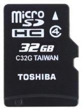Toshiba 32GB MicroSD Class 4 SD-C32GJ