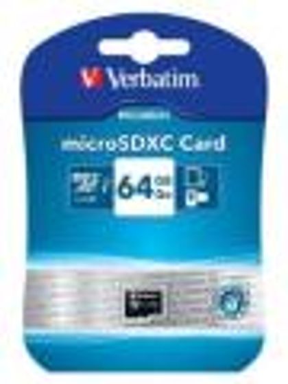 Verbatim 64GB MicroSDXC Class 10 44014