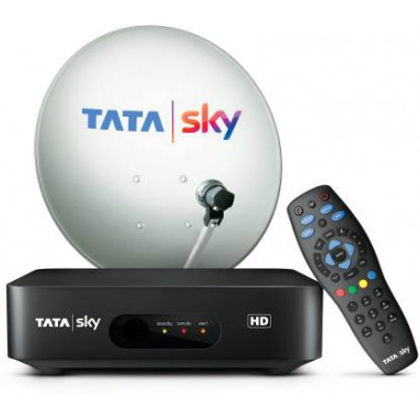Tata Sky HD Box with One Month Marathi Hindi Family Kids Pack