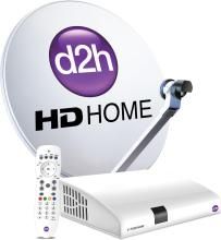 D2H HD Box + RF Remote with 1 month Gold HD pack Gujrati