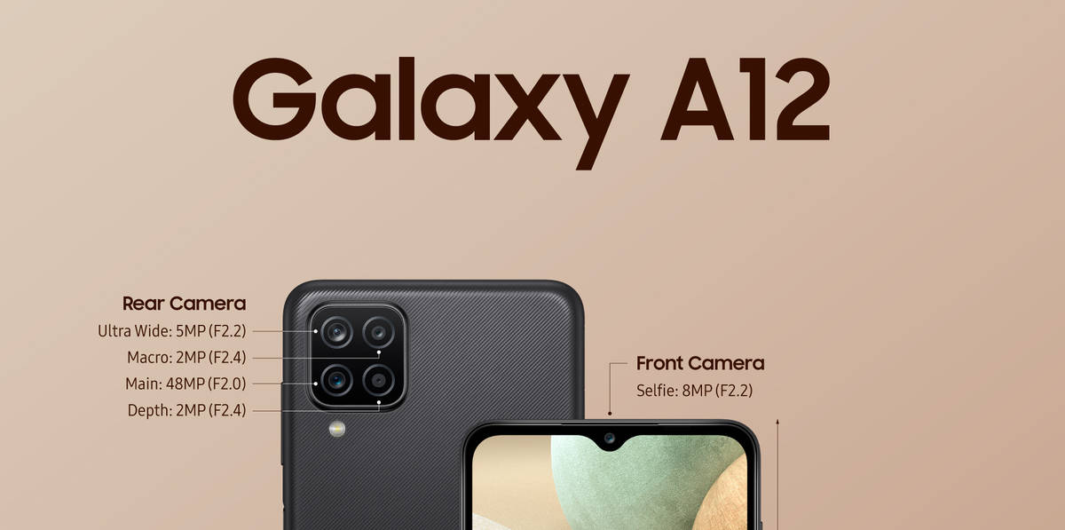 samsung a12 front camera specs